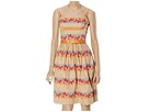 Betsey Johnson - Lace Ruffle Cotton Satin Dress (Cream) - Women's Designer Collection