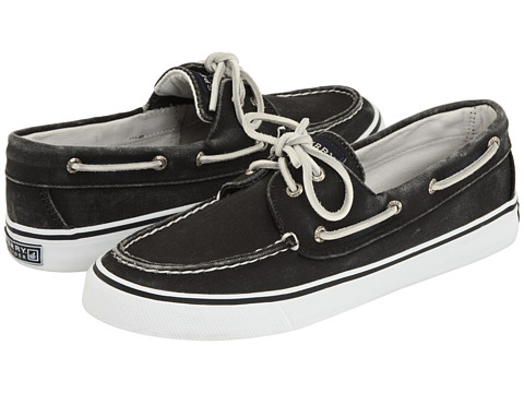 black and white sperrys