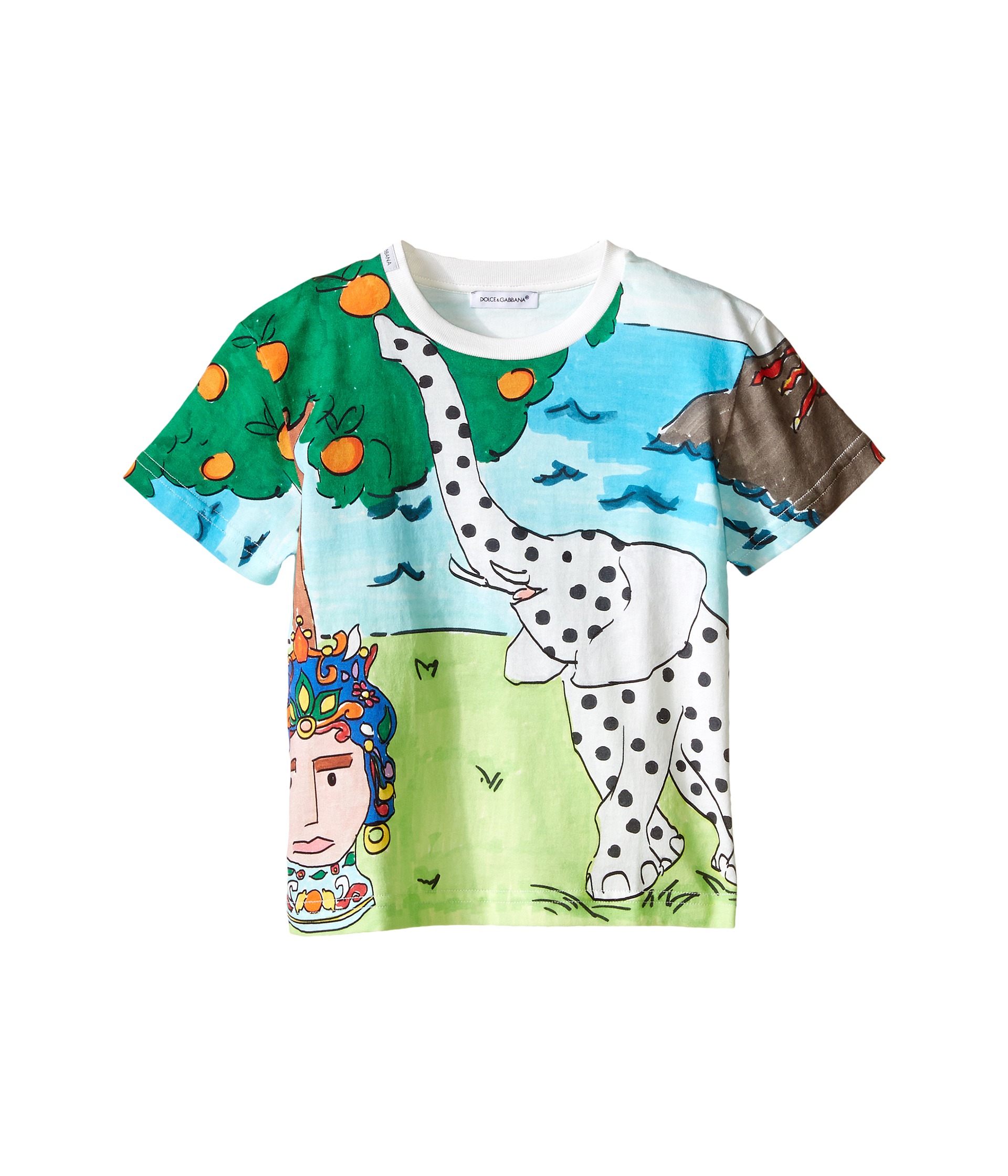 Dolce & Gabbana Kids Elephant T-Shirt (Toddler/Little Kids ...